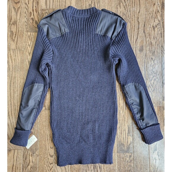 NWT The Marine Shop USMC Blue Wool Knit Sweater Wooly-P Long Sleeve Size 48 - Picture 11 of 14